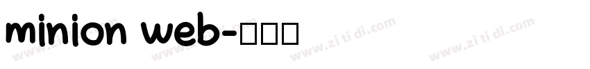 minion web字体转换